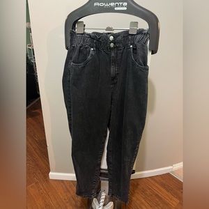 Garage paper bag waist jeans